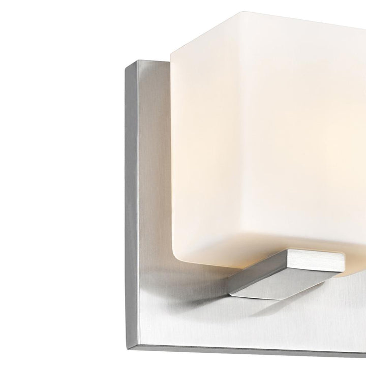 Cristini 4 Light Bathroom Sconce With Satin Nickel Finish
