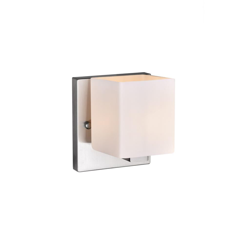 Cristini 1 Light Bathroom Sconce With Satin Nickel Finish