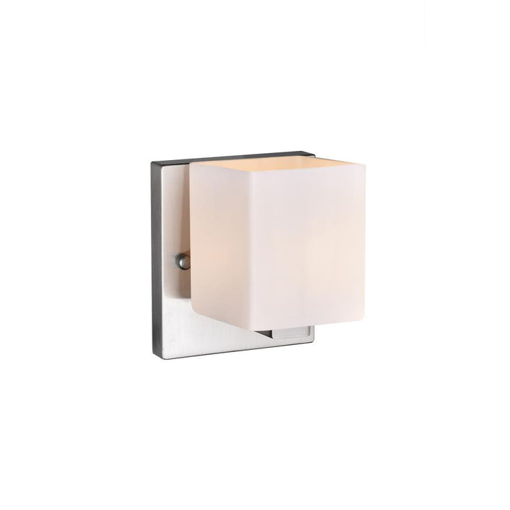 Cristini 1 Light Bathroom Sconce With Satin Nickel Finish