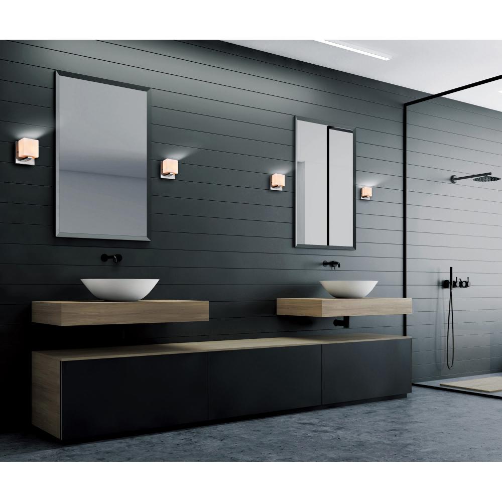 Cristini 1 Light Bathroom Sconce With Satin Nickel Finish