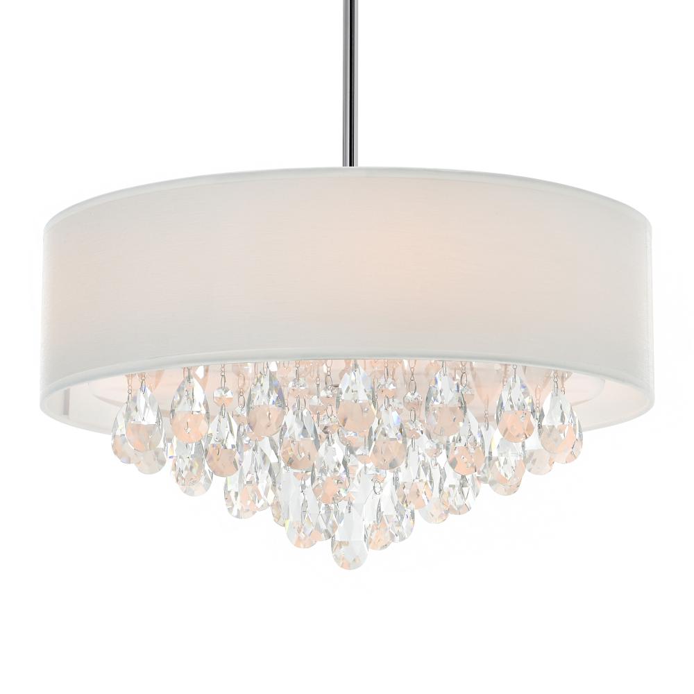 Dash 4 Light Drum Shade Chandelier With Chrome Finish