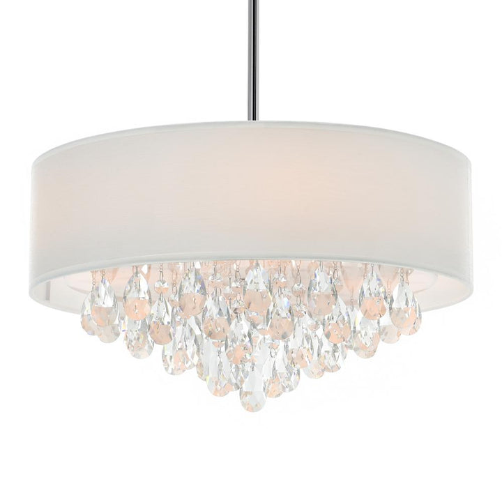 Dash 4 Light Drum Shade Chandelier With Chrome Finish