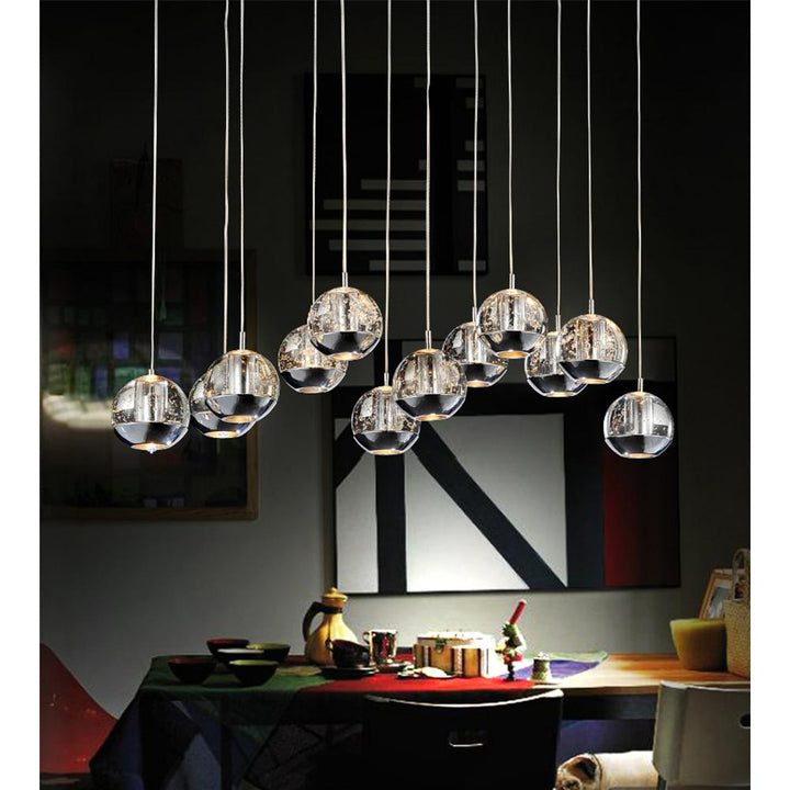 Perrier 12 Light Multi Light Pendant With Chrome Finish