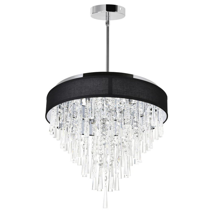 Franca 8 Light Drum Shade Chandelier With Chrome Finish