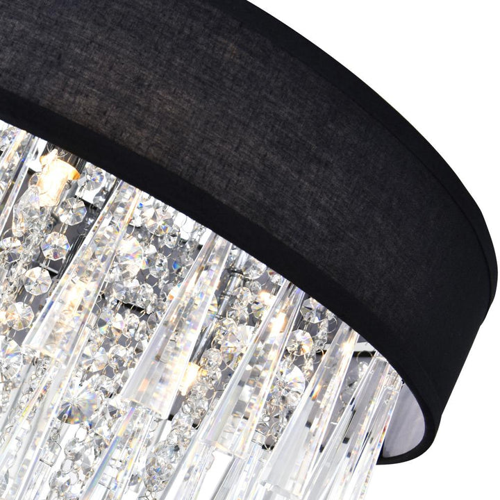 Franca 8 Light Drum Shade Chandelier With Chrome Finish