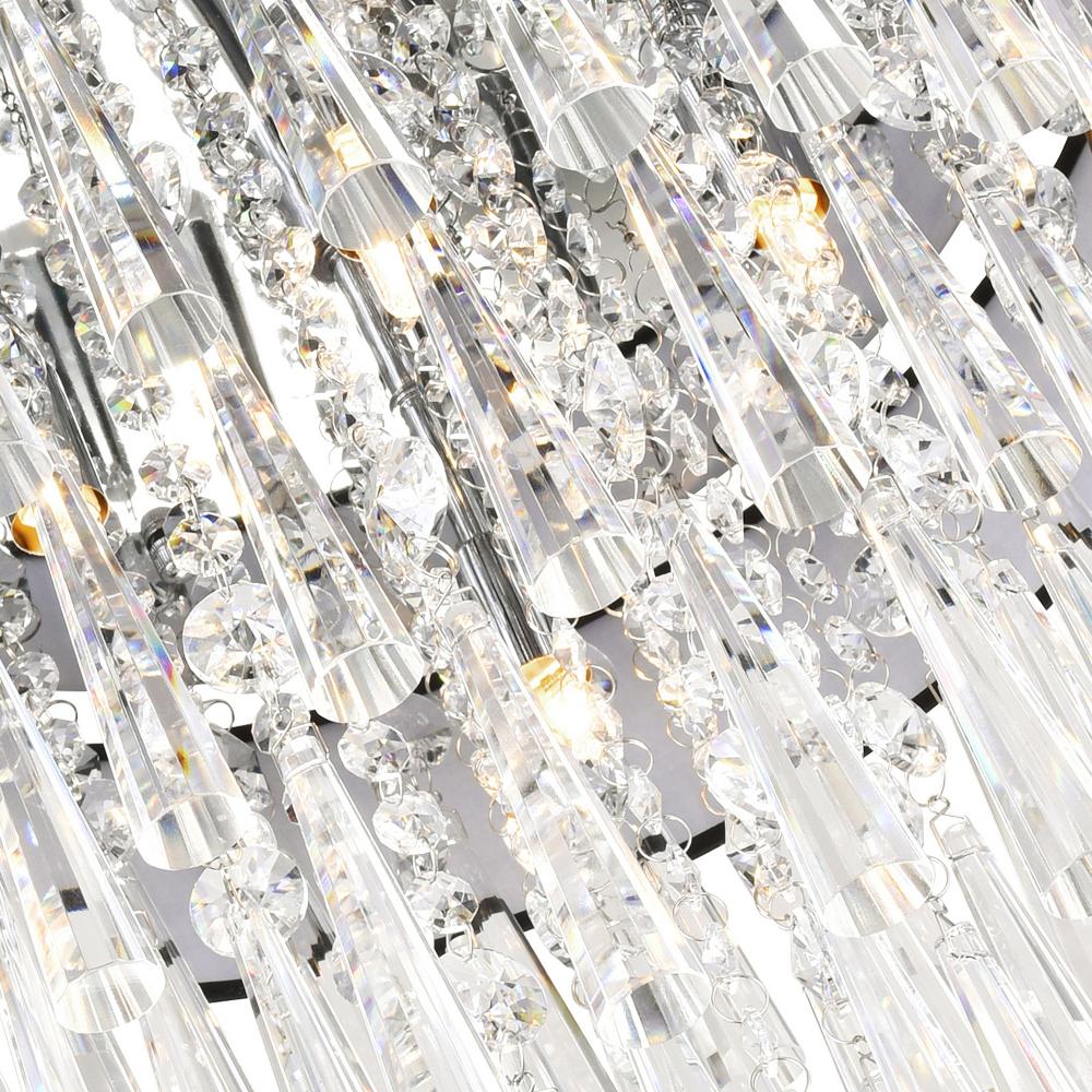 Franca 8 Light Drum Shade Chandelier With Chrome Finish