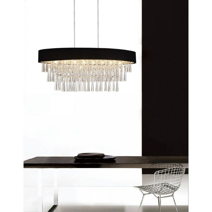 Franca 8 Light Drum Shade Chandelier With Chrome Finish