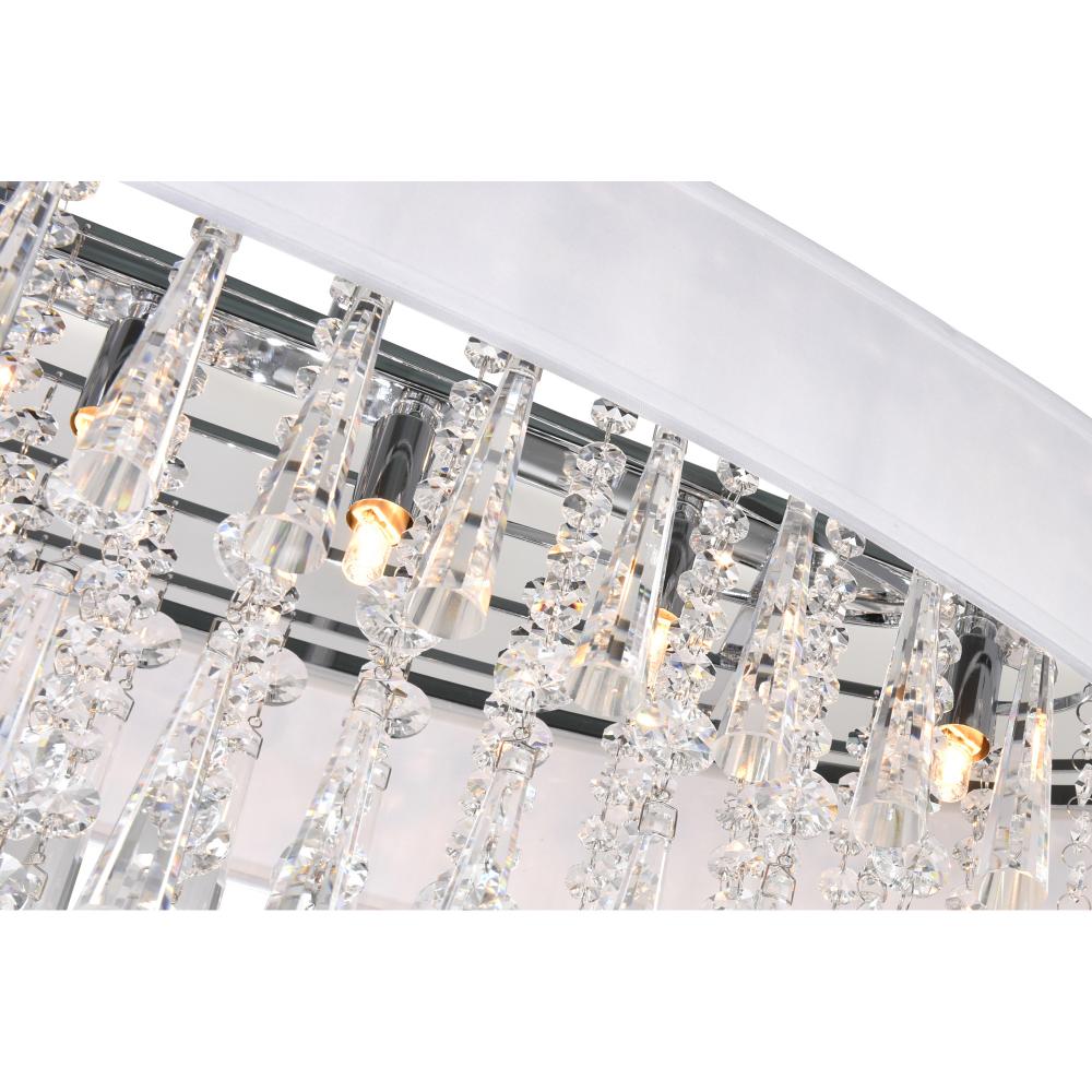 Franca 8 Light Drum Shade Chandelier With Chrome Finish