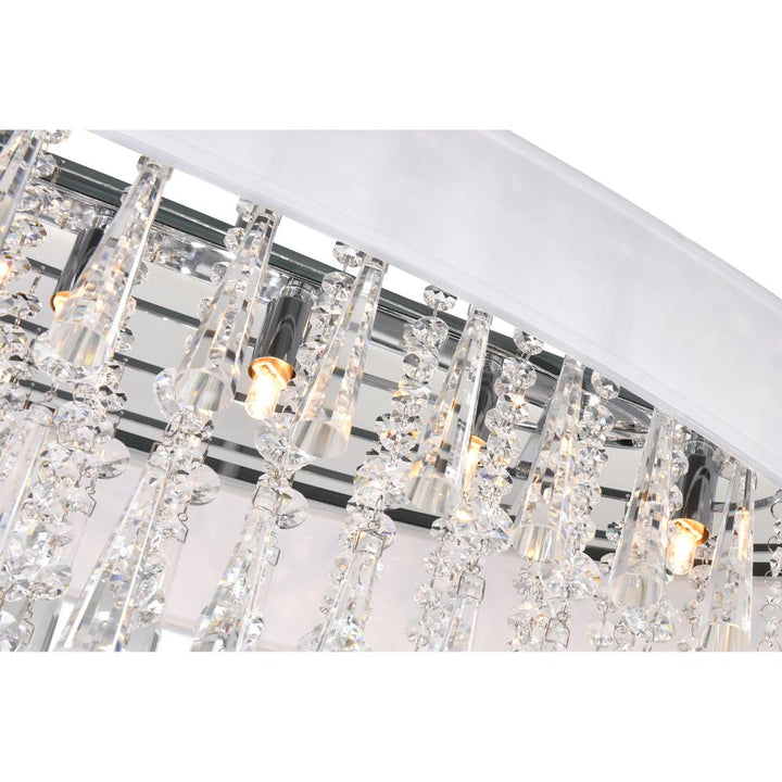 Franca 8 Light Drum Shade Chandelier With Chrome Finish