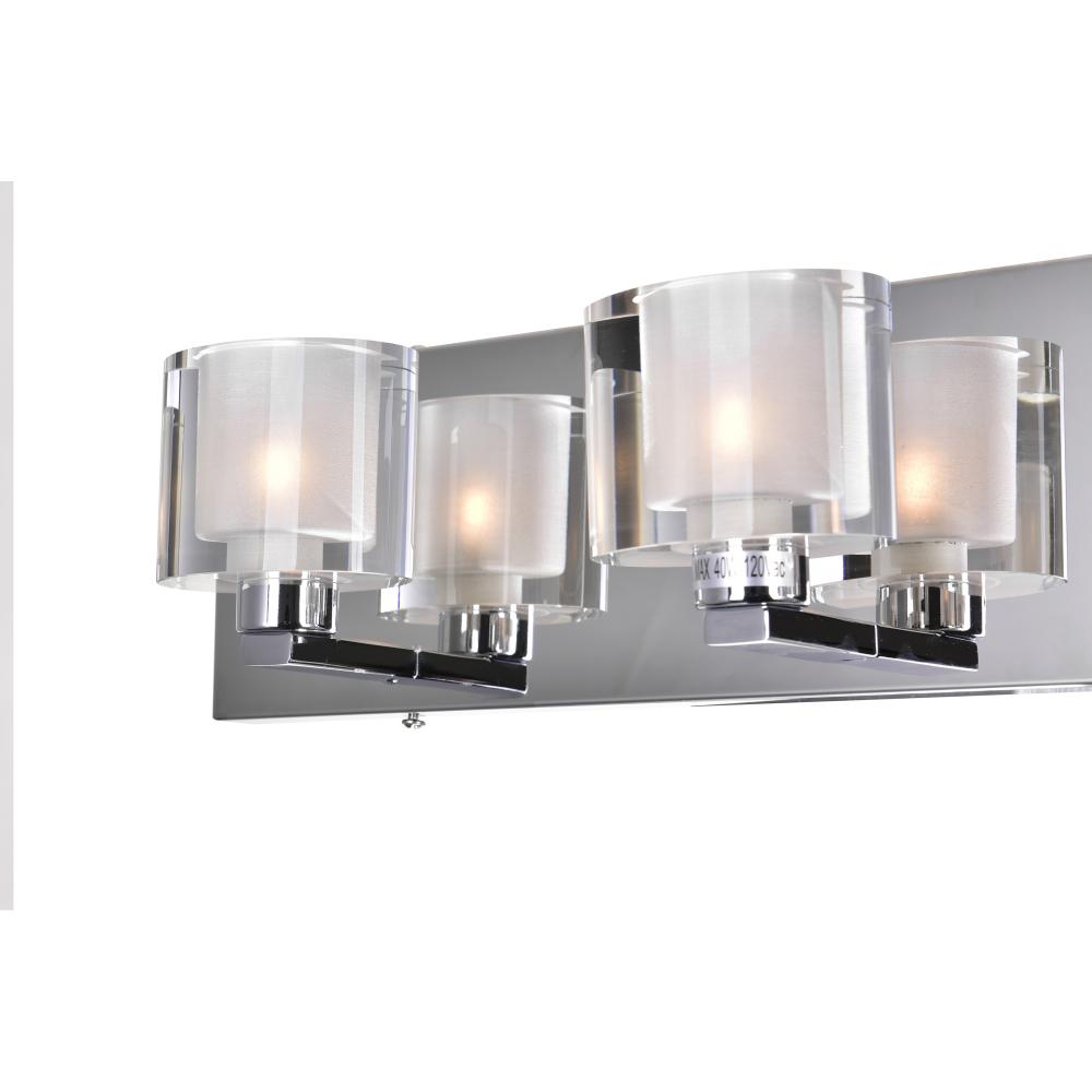 Tina 4 Light Wall Sconce With Chrome Finish