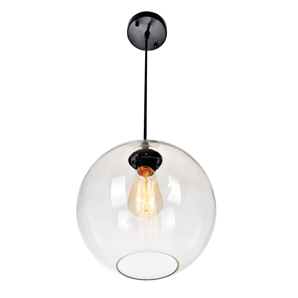 Glass 1 Light Down Mini Pendant With Clear Finish