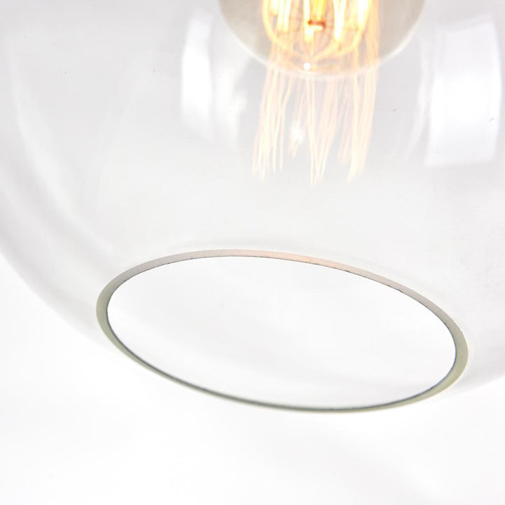 Glass 1 Light Down Mini Pendant With Clear Finish
