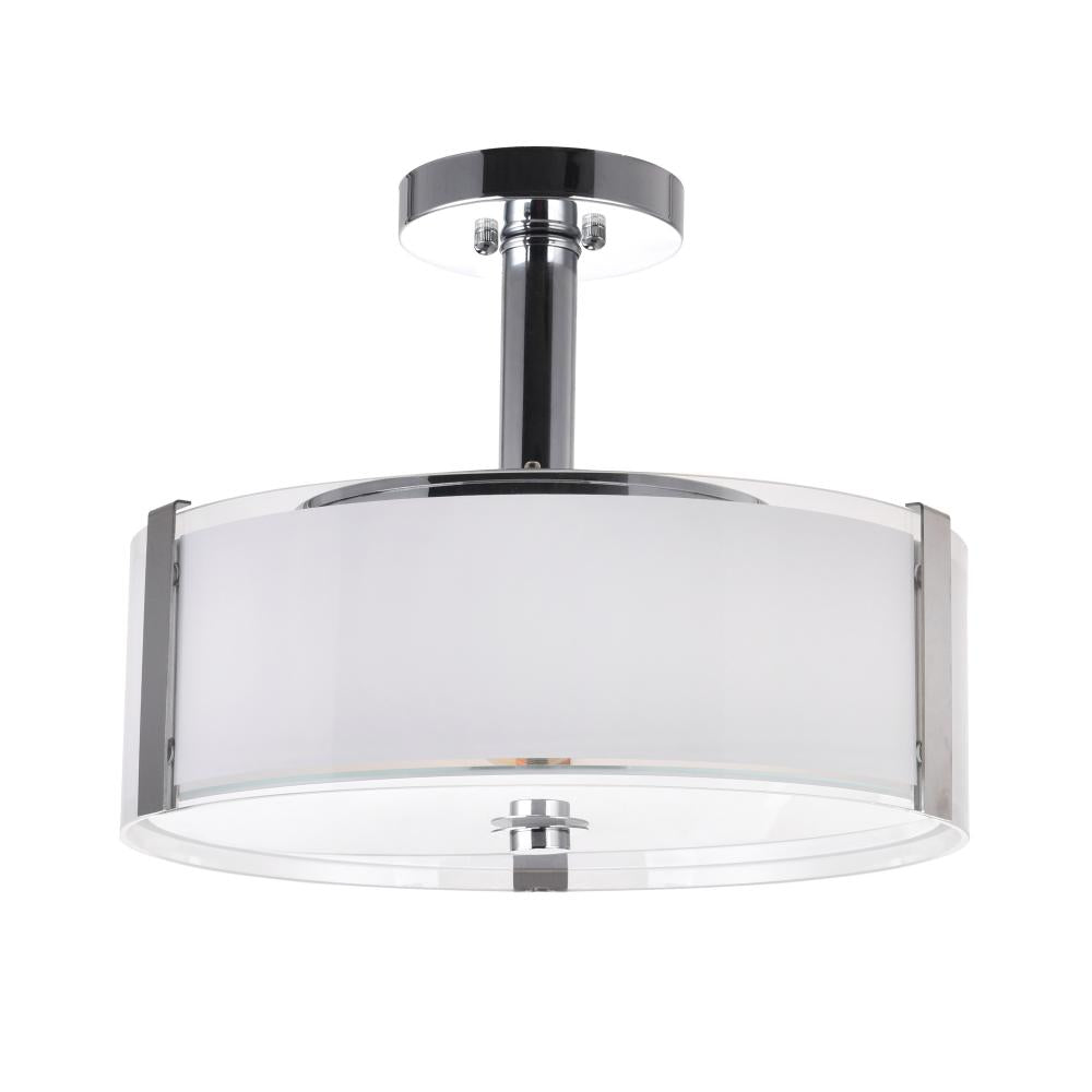Lucie 4 Light Drum Shade Chandelier With Chrome Finish