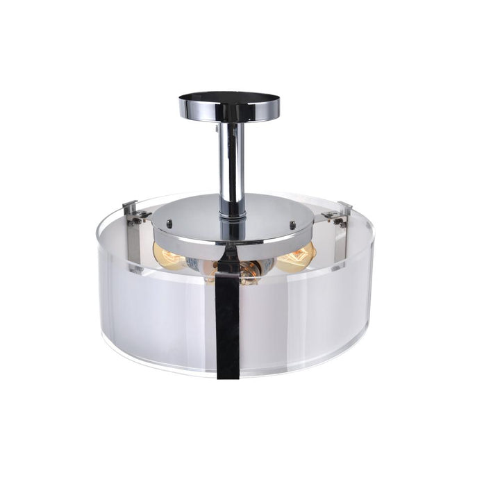 Lucie 4 Light Drum Shade Chandelier With Chrome Finish