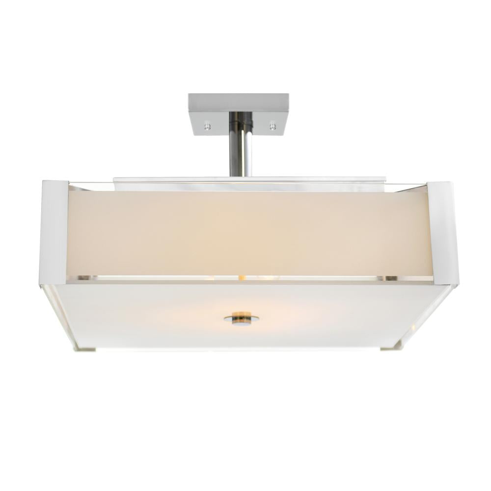 Lucie 4 Light Drum Shade Chandelier With Chrome Finish