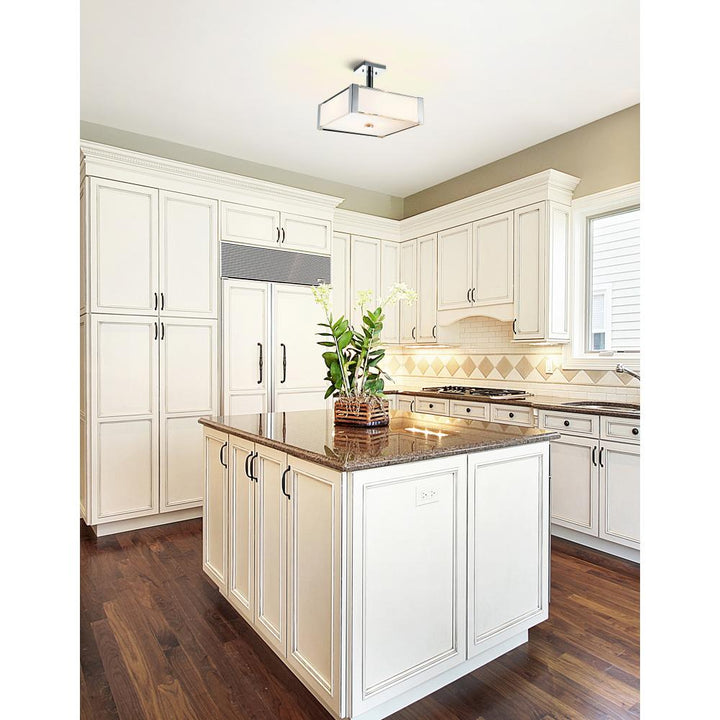 Lucie 5 Light Down Chandelier With Chrome Finish