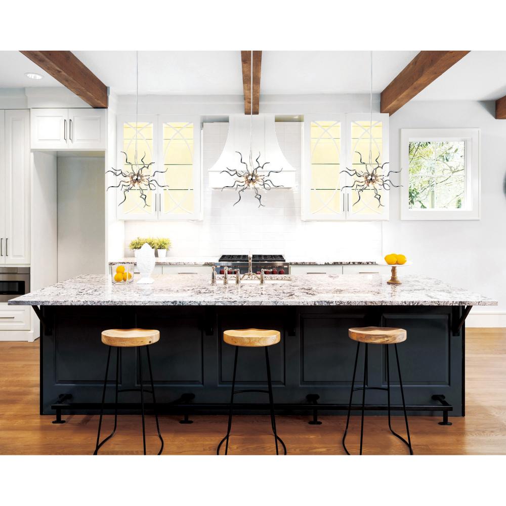 Twist 15 Light Chandelier With Chrome Finish