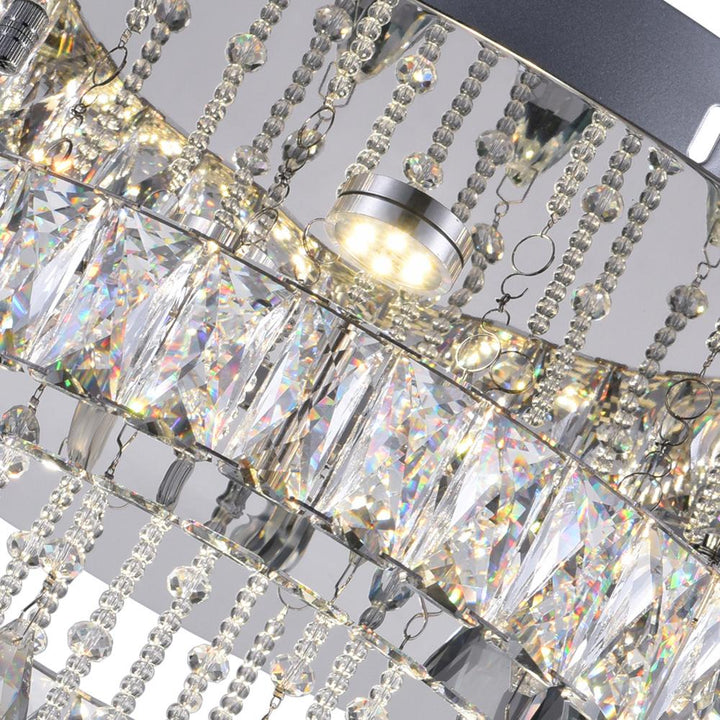 Veil LED Flush Mount With Chrome Finish