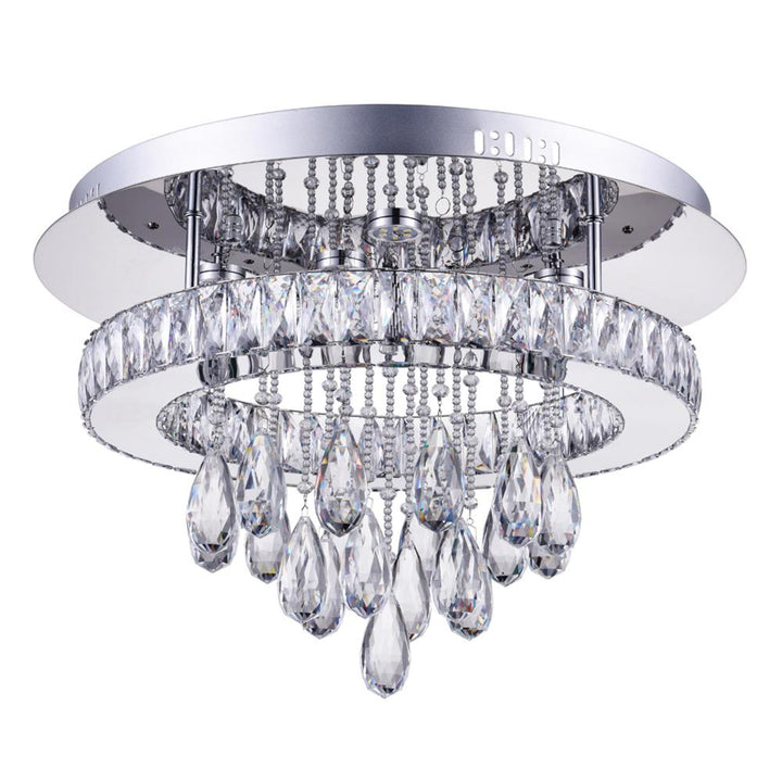 Veil LED Flush Mount With Chrome Finish