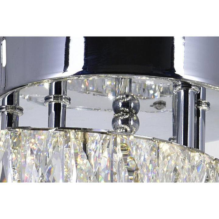 Vienna LED Flush Mount With Chrome Finish