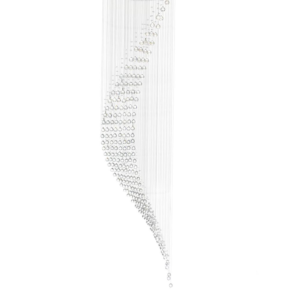 Ribbon 10 Light Flush Mount With Chrome Finish