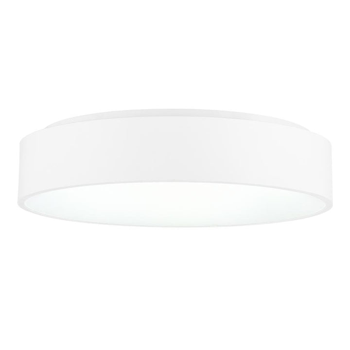 Arenal LED Drum Shade Flush Mount With White Finish