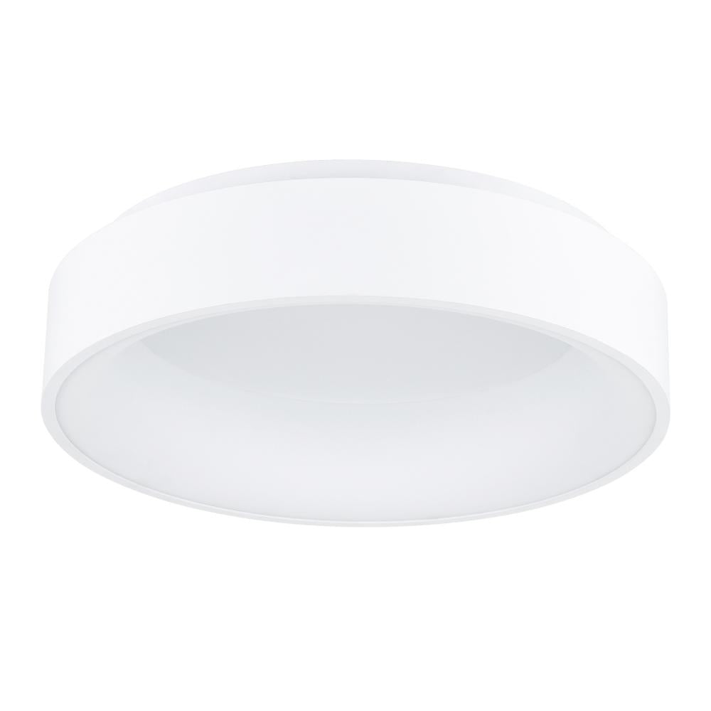 Arenal LED Drum Shade Flush Mount With White Finish