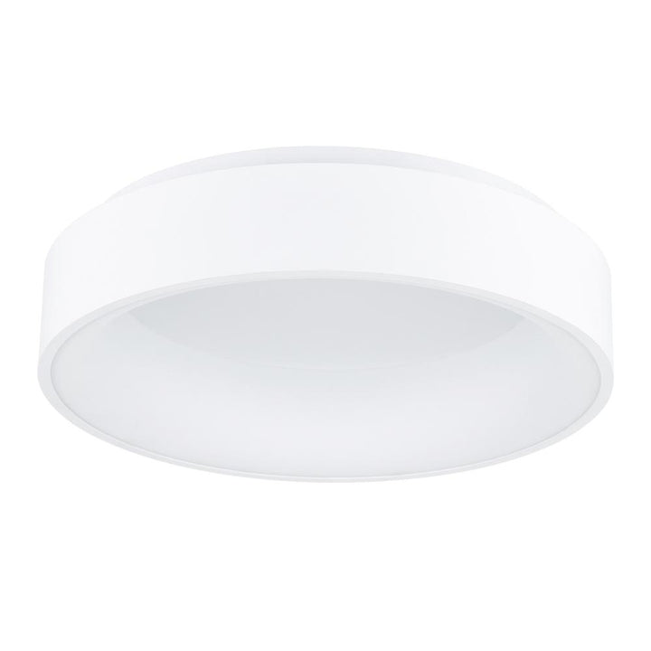 Arenal LED Drum Shade Flush Mount With White Finish