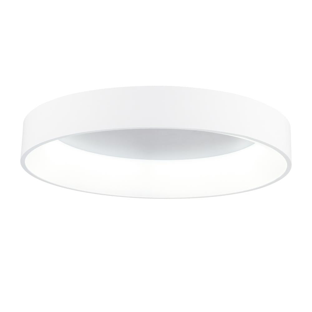 Arenal LED Drum Shade Flush Mount With White Finish