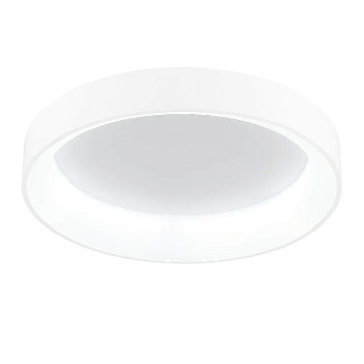 Arenal LED Drum Shade Flush Mount With White Finish