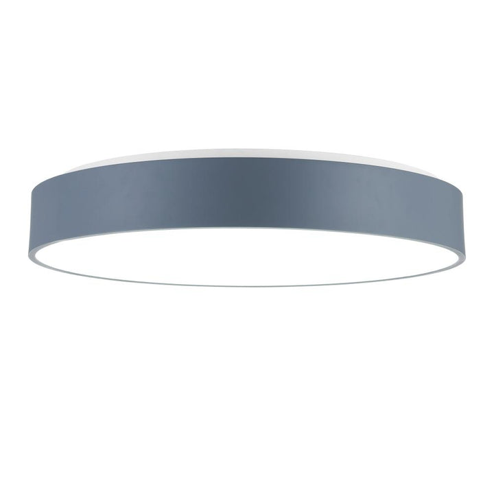 Arenal LED Drum Shade Flush Mount With Gray & White Finish