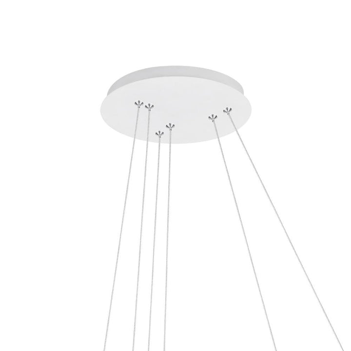 Chalice LED Chandelier With White Finish