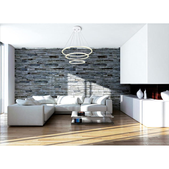 Chalice LED Chandelier With White Finish