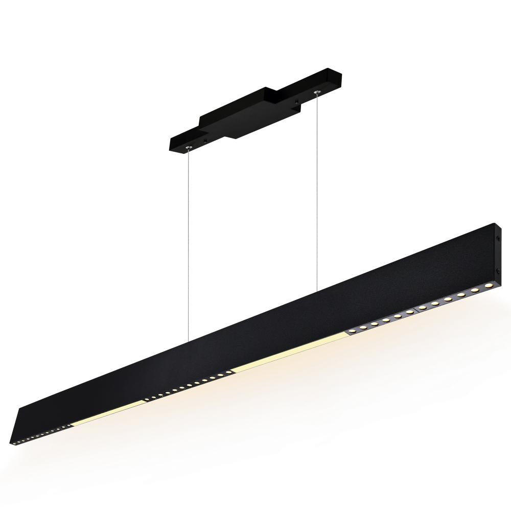 Bellagio 42 in LED Integrated Black Chandelier