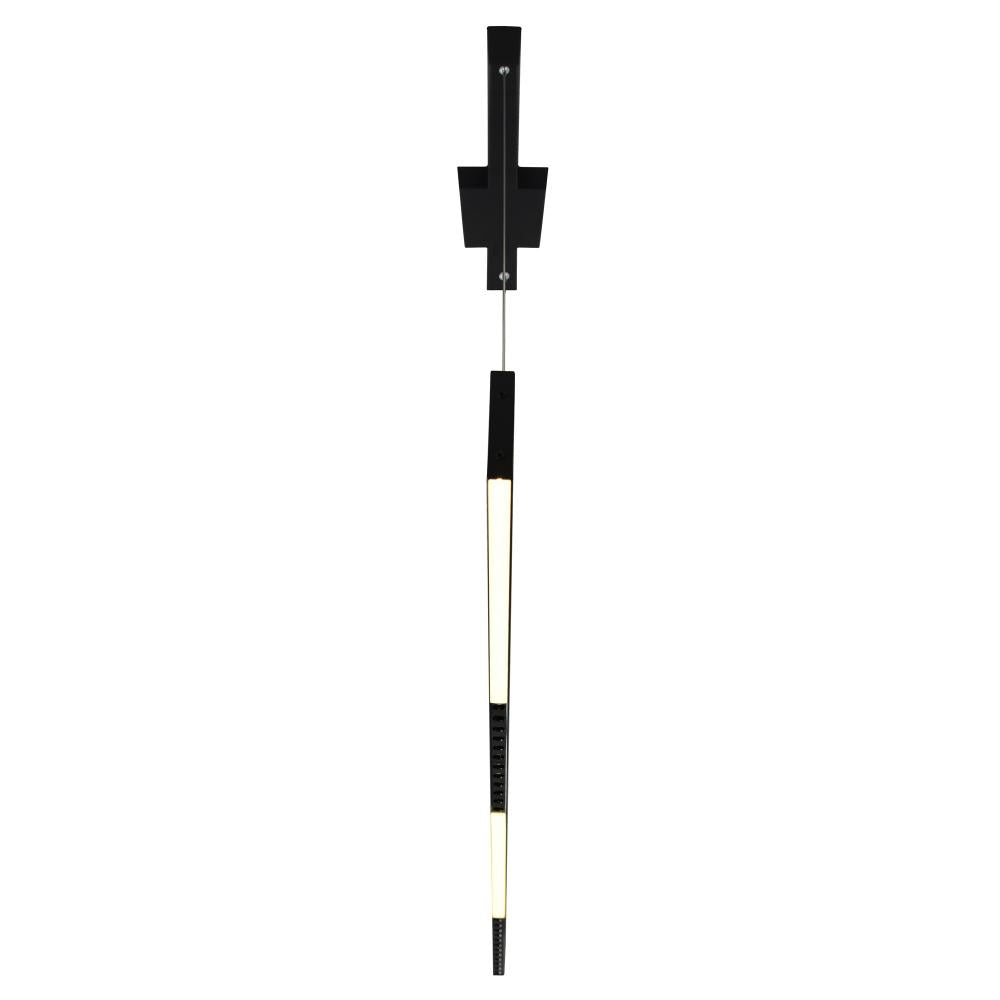 Bellagio 42 in LED Integrated Black Chandelier