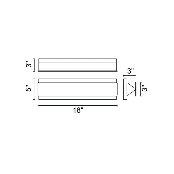 Lilliana LED Wall Sconce With White Finish