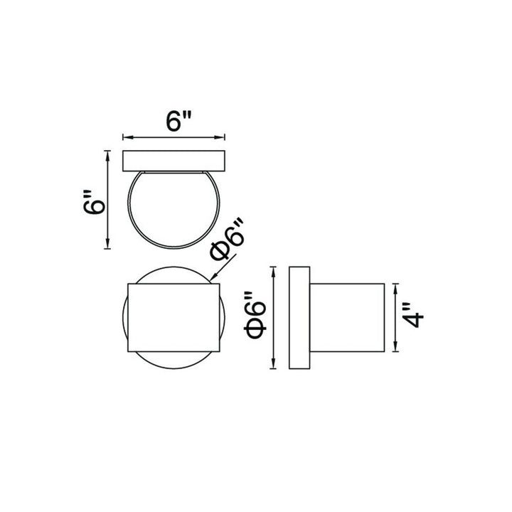 Lilliana LED Wall Sconce With White Finish