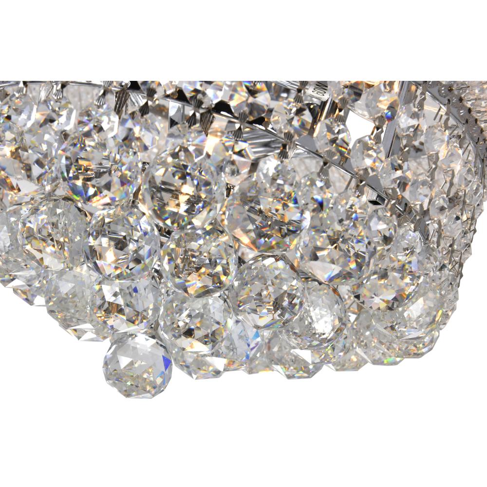 Empire 3 Light Flush Mount With Chrome Finish