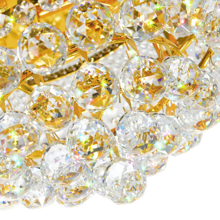 Empire 3 Light Flush Mount With Gold Finish