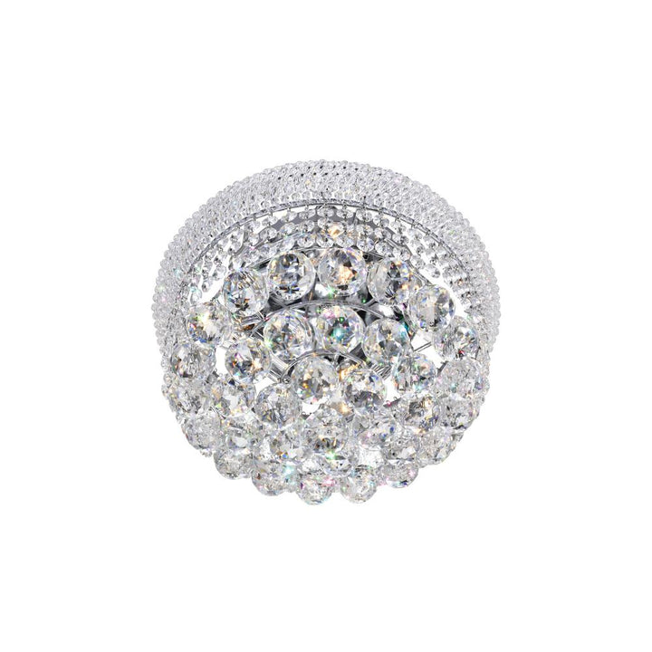 Empire 4 Light Flush Mount With Chrome Finish