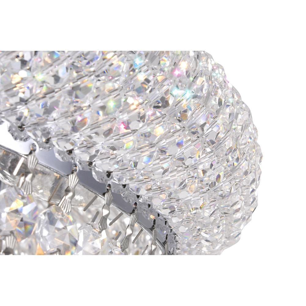 Empire 4 Light Flush Mount With Chrome Finish