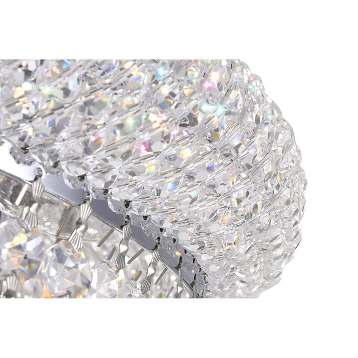Empire 4 Light Flush Mount With Chrome Finish