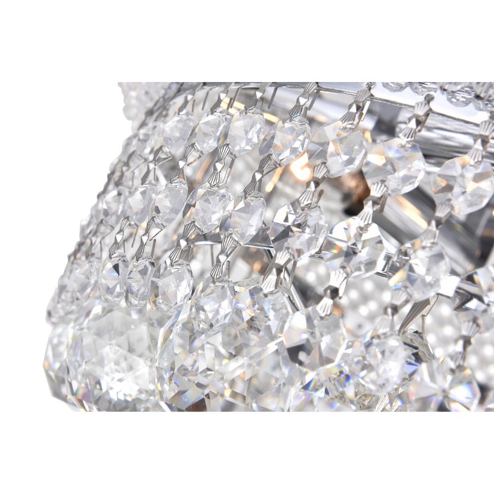Empire 4 Light Flush Mount With Chrome Finish