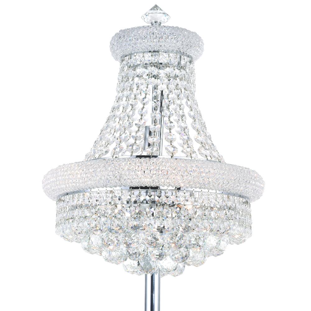 Empire 8 Light Floor Lamp With Chrome Finish