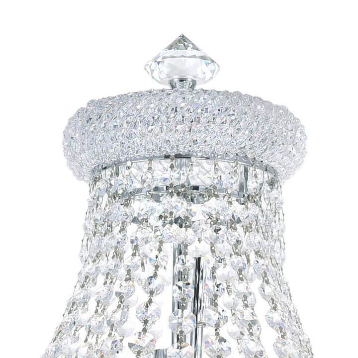 Empire 8 Light Floor Lamp With Chrome Finish