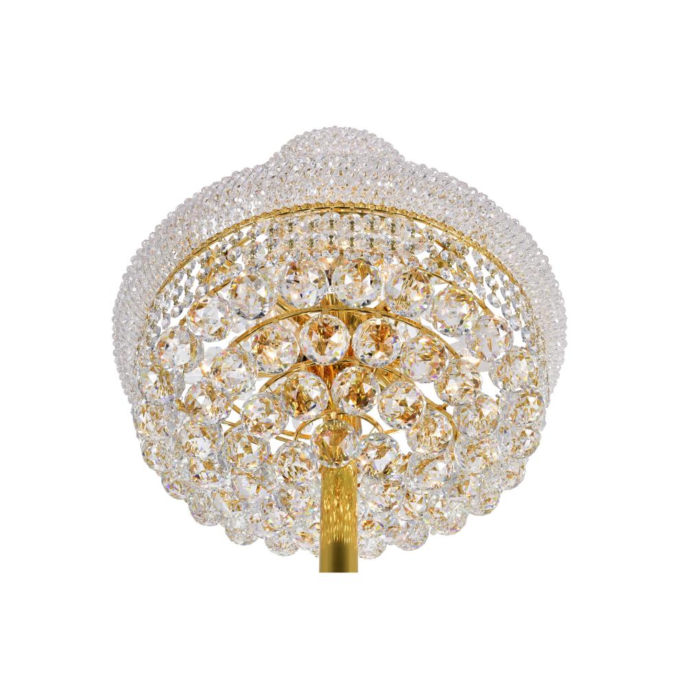 Empire 8 Light Floor Lamp With Gold Finish