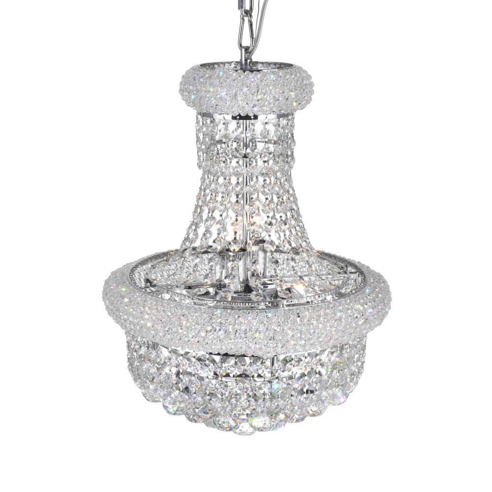 Empire 6 Light Chandelier With Chrome Finish
