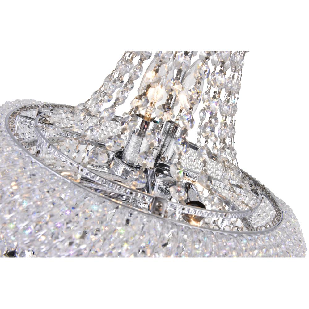 Empire 6 Light Chandelier With Chrome Finish