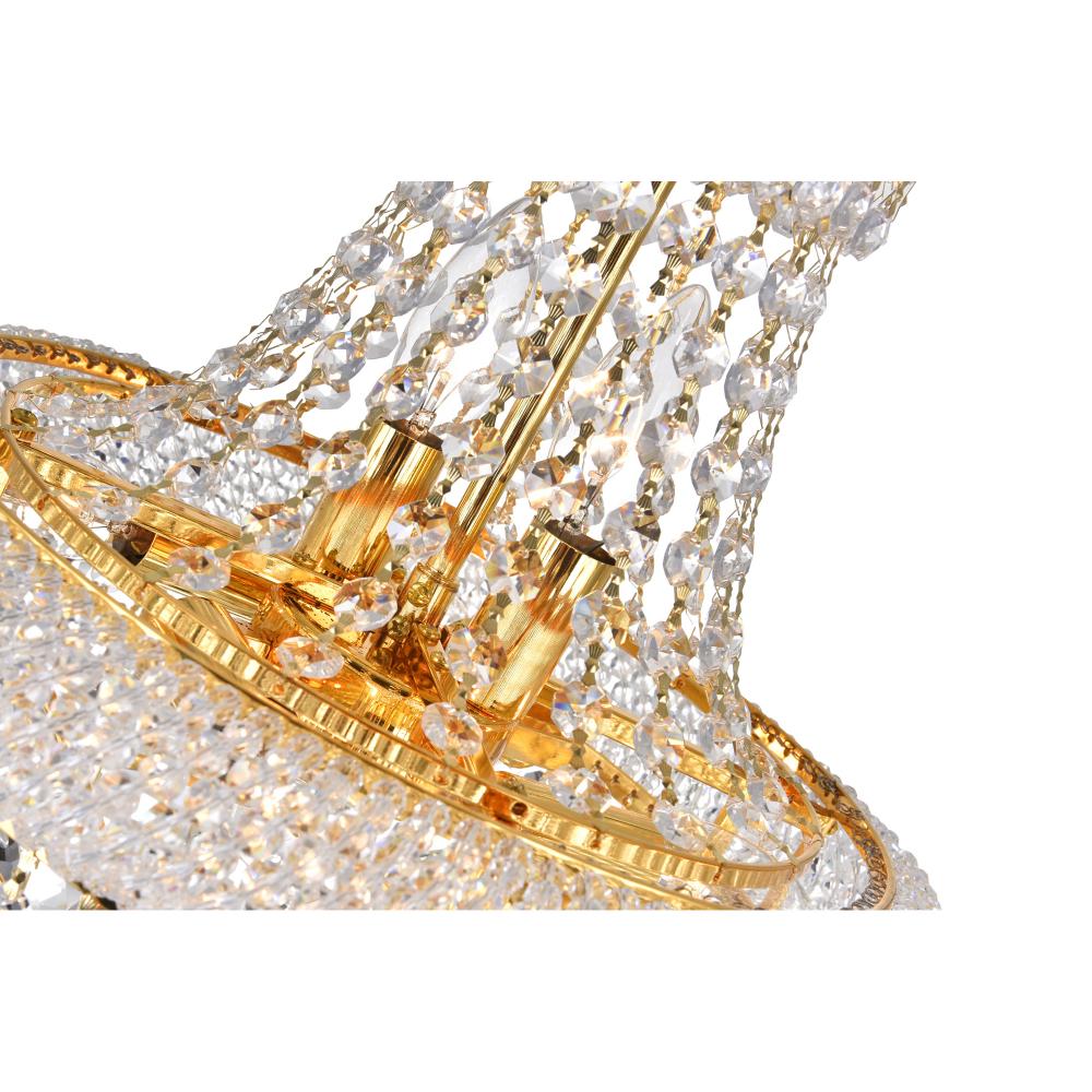 Empire 6 Light Chandelier With Gold Finish