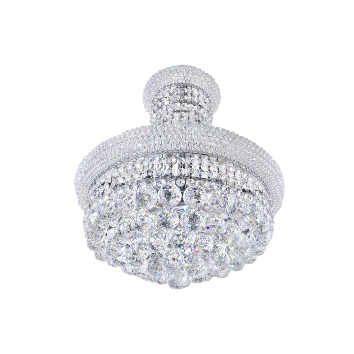 Empire 8 Light Down Chandelier With Chrome Finish